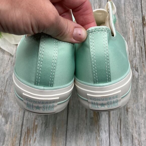 Chuck Taylor All Star Lift Platform Matte Satin Sneaker Shoes Size 7 - Picture 7 of 14